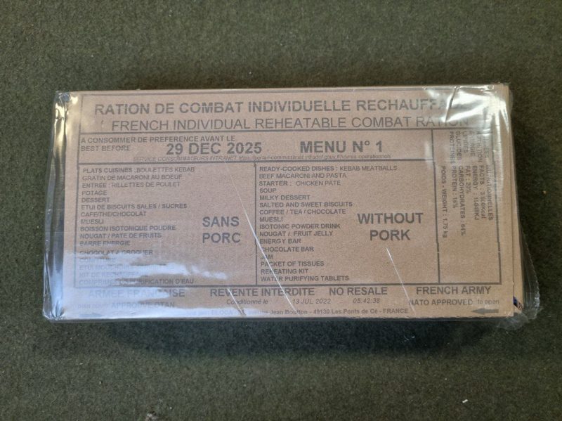 FRA - Ração RCIR Menu 1