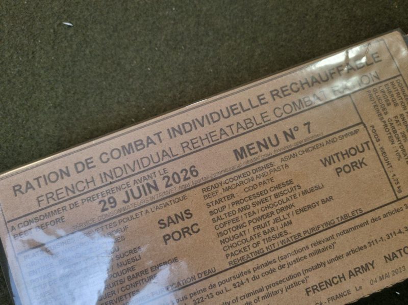 FRA - Ração RCIR Menu 7 - Image 2