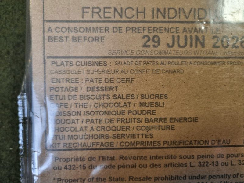 FRA - Ração RCIR Menu 9 - Image 3