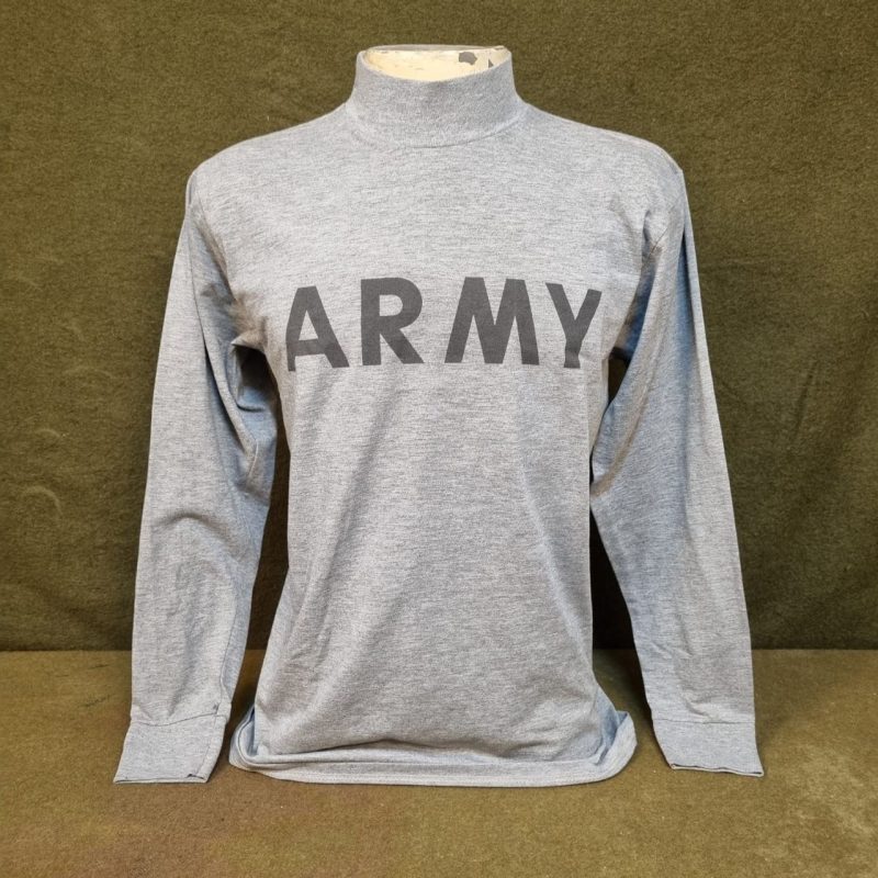 USA - Camiseta Army Cinza Manga Longa