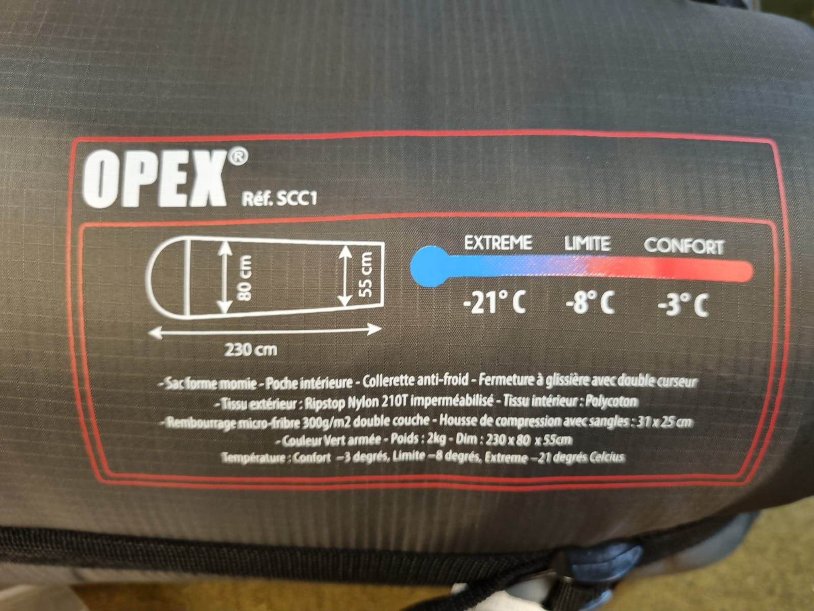 FRA SACO DE DORMIR INVERNO OPEX - Imagem 7