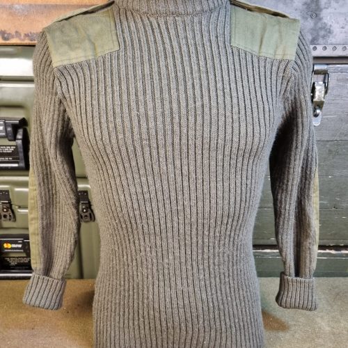 GBR MALHA DE LÃ VERDE COMMANDO PULLOVER