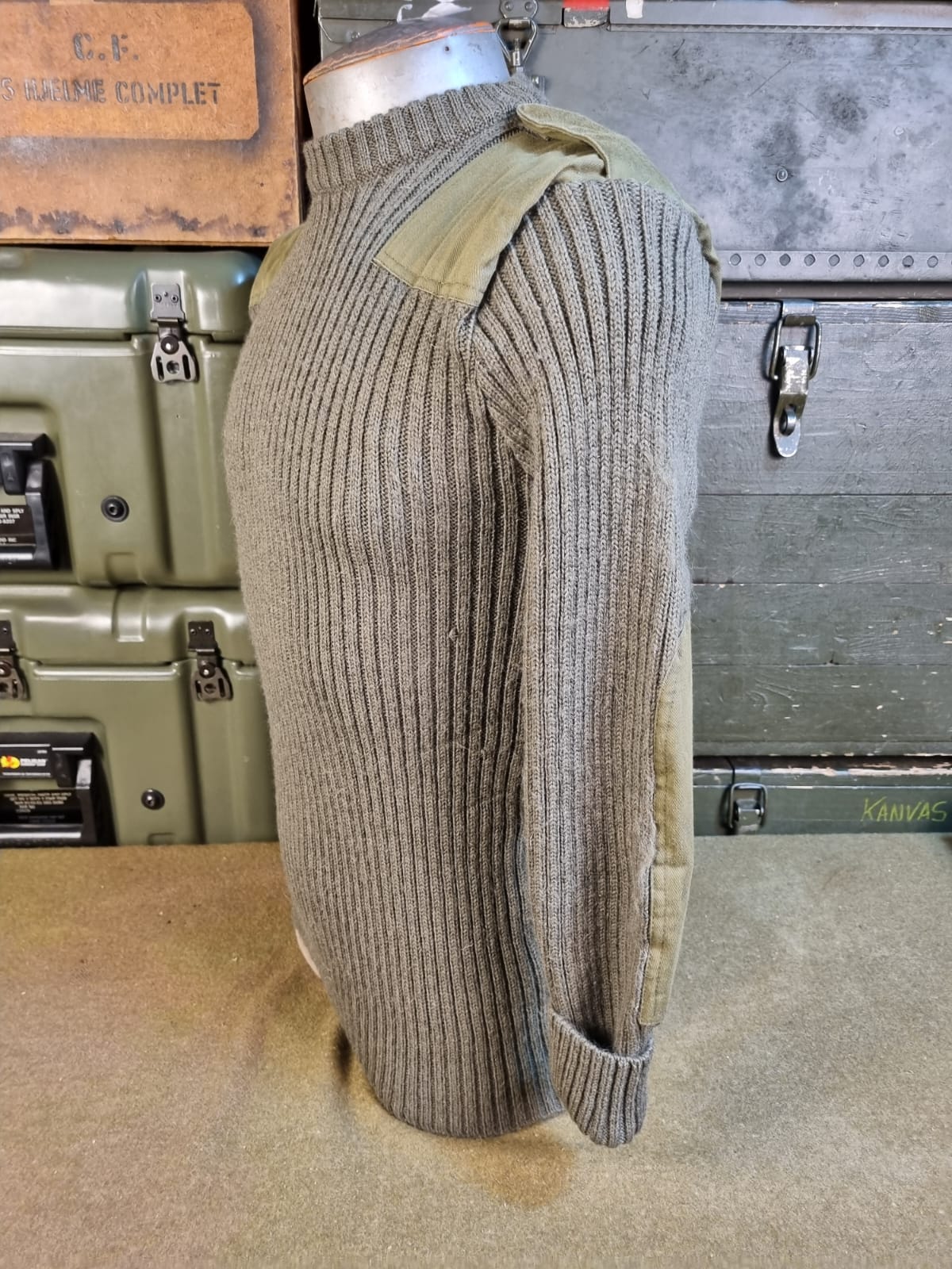 GBR MALHA DE LÃ VERDE COMMANDO PULLOVER - Imagem 7