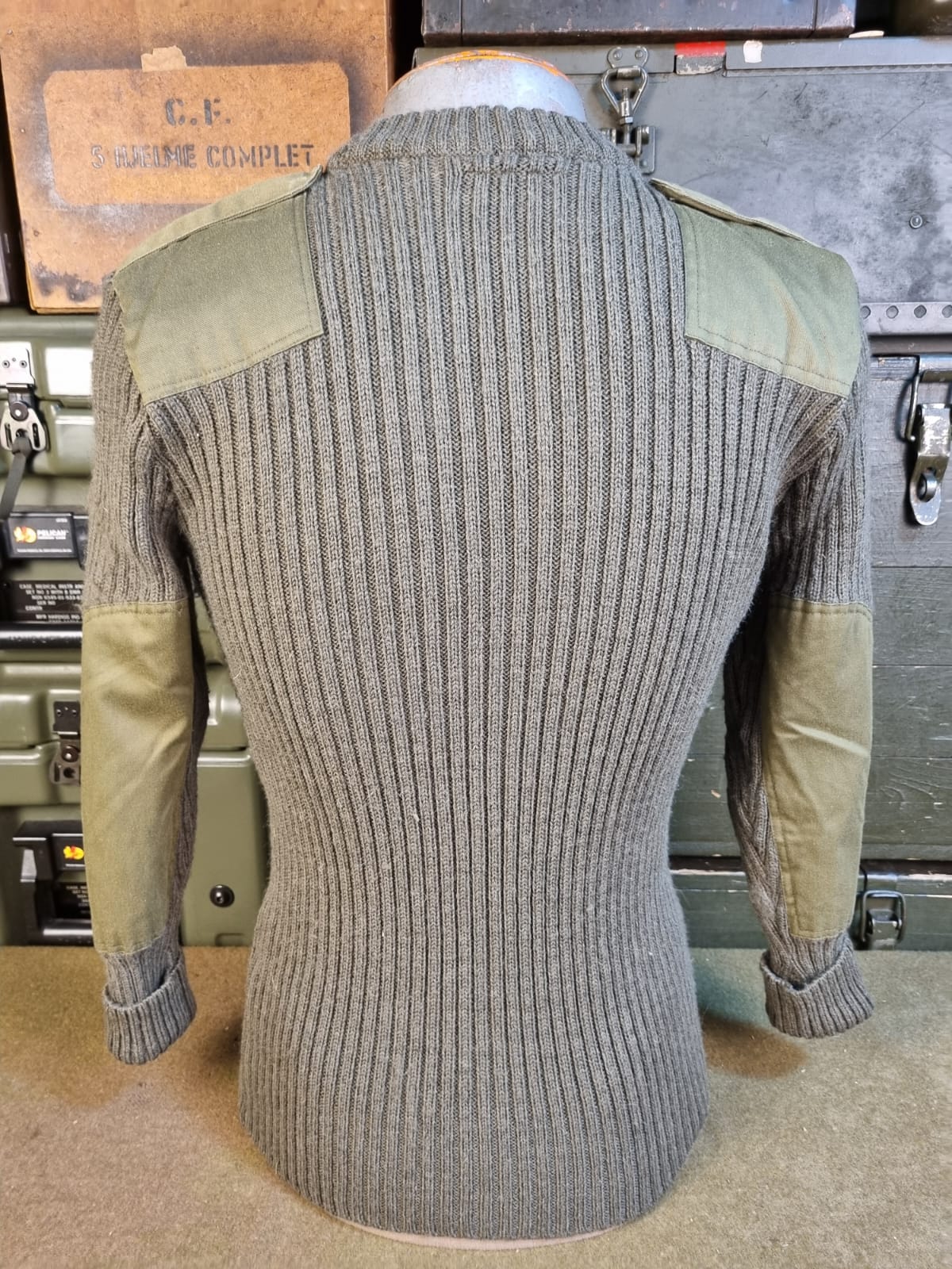 GBR MALHA DE LÃ VERDE COMMANDO PULLOVER - Imagem 5