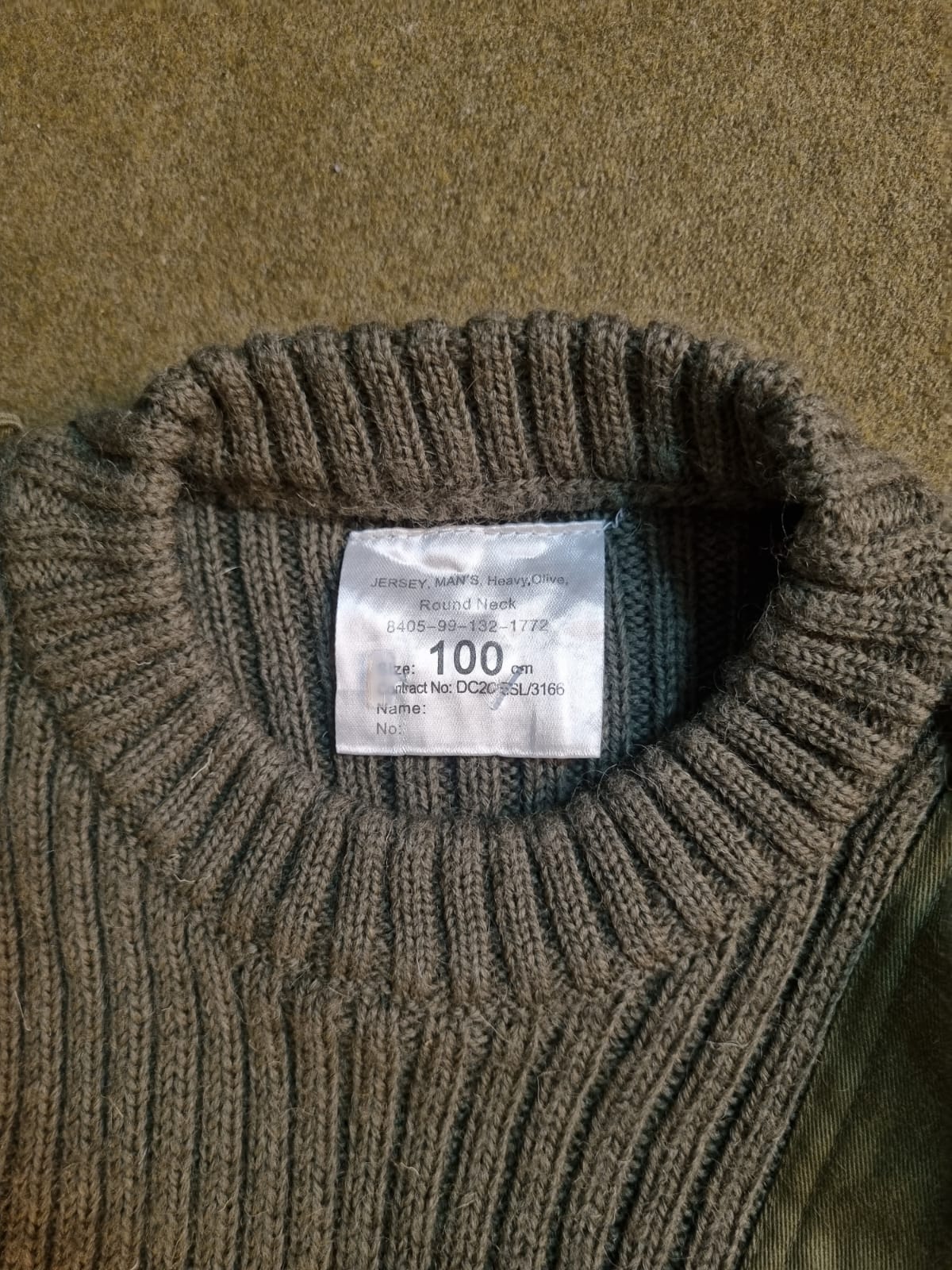 GBR MALHA DE LÃ VERDE COMMANDO PULLOVER - Imagem 4