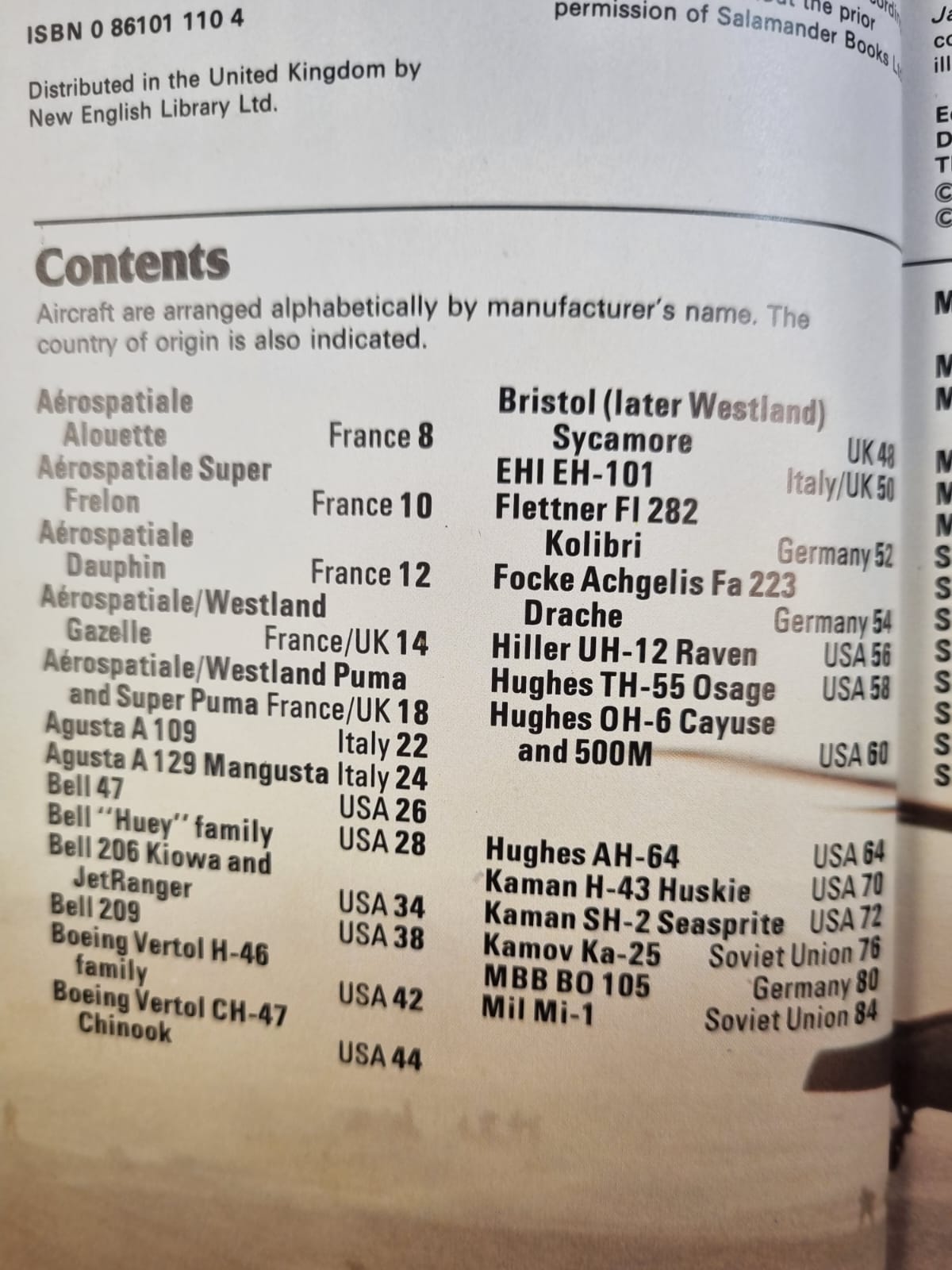 GBR LIVRO MILITARY HELICOPTERS SALAMANDER BOOKS - Imagem 7