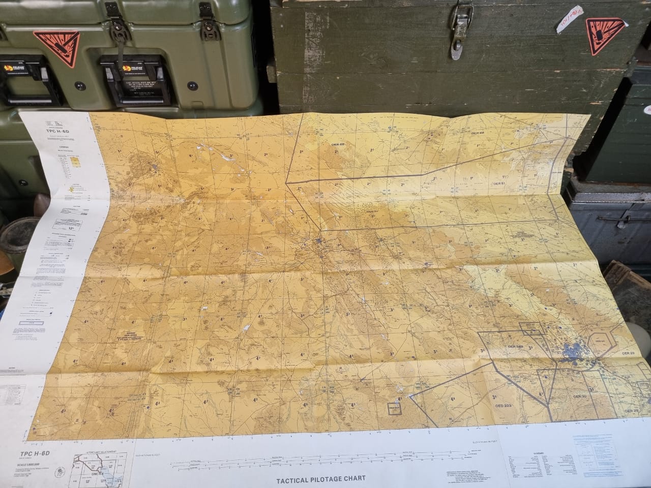 GBR MAPA MILITAR ORIGINAL ARÁBIA SAUDITA