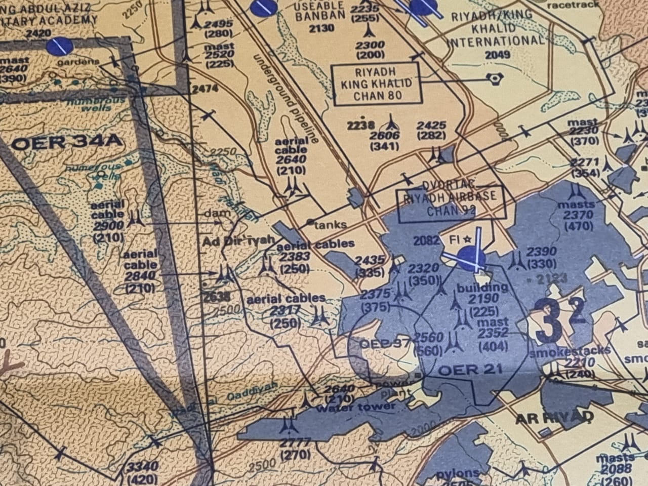 GBR MAPA MILITAR ORIGINAL ARÁBIA SAUDITA - Imagem 8