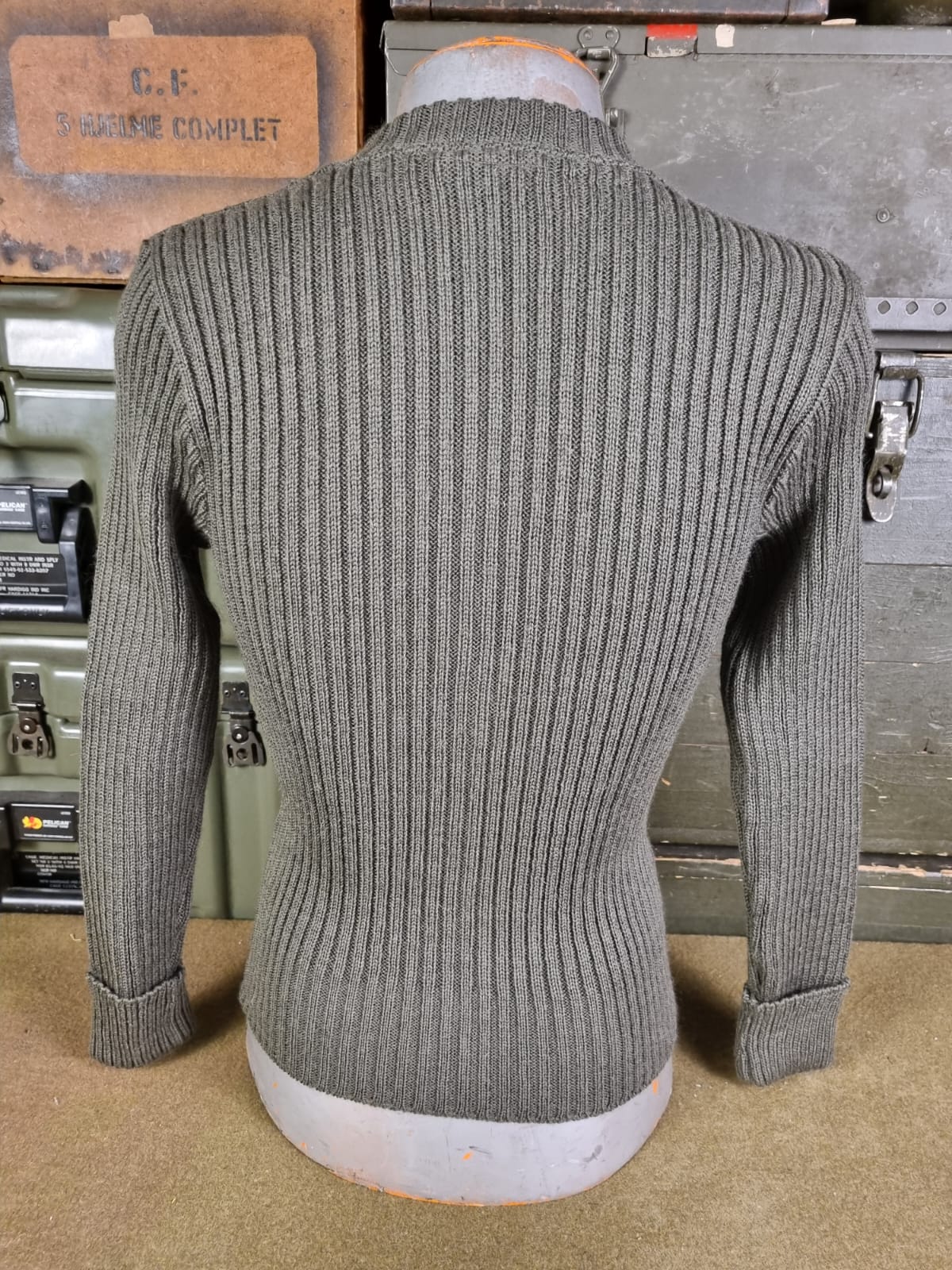 GBR MALHA DE LÃ VERDE COMMANDO PULLOVER MOD2 - Imagem 10