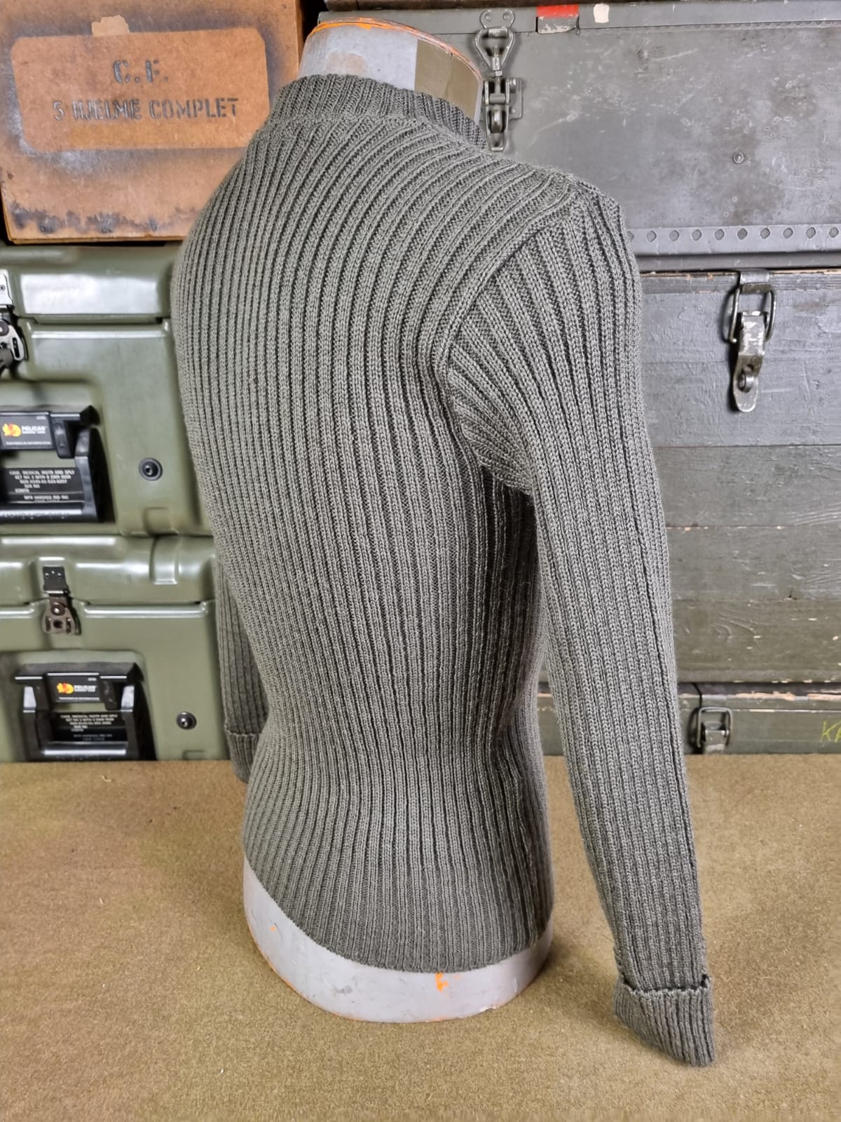 GBR MALHA DE LÃ VERDE COMMANDO PULLOVER MOD2 - Imagem 9