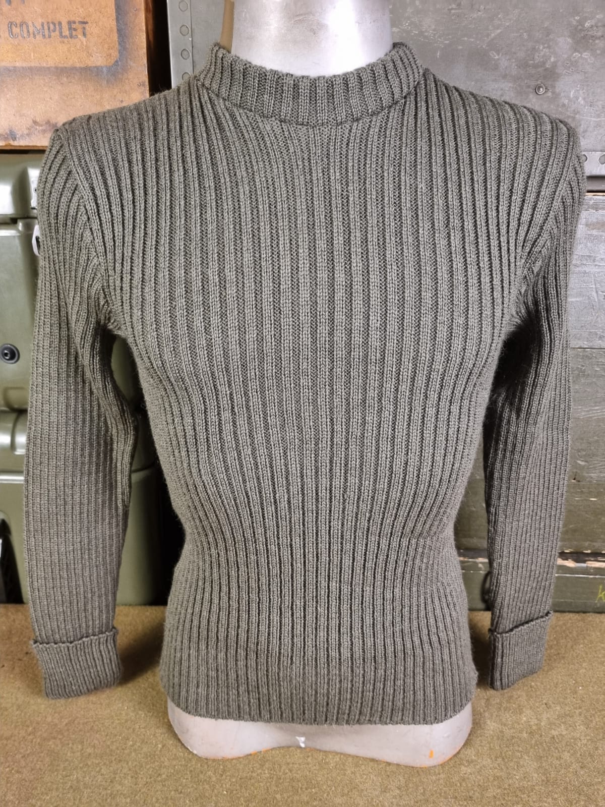 GBR MALHA DE LÃ VERDE COMMANDO PULLOVER MOD2 - Imagem 8