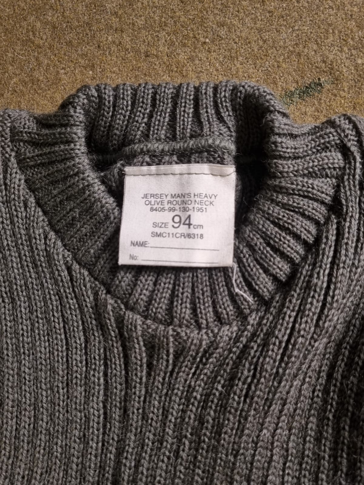 GBR MALHA DE LÃ VERDE COMMANDO PULLOVER MOD2 - Imagem 5