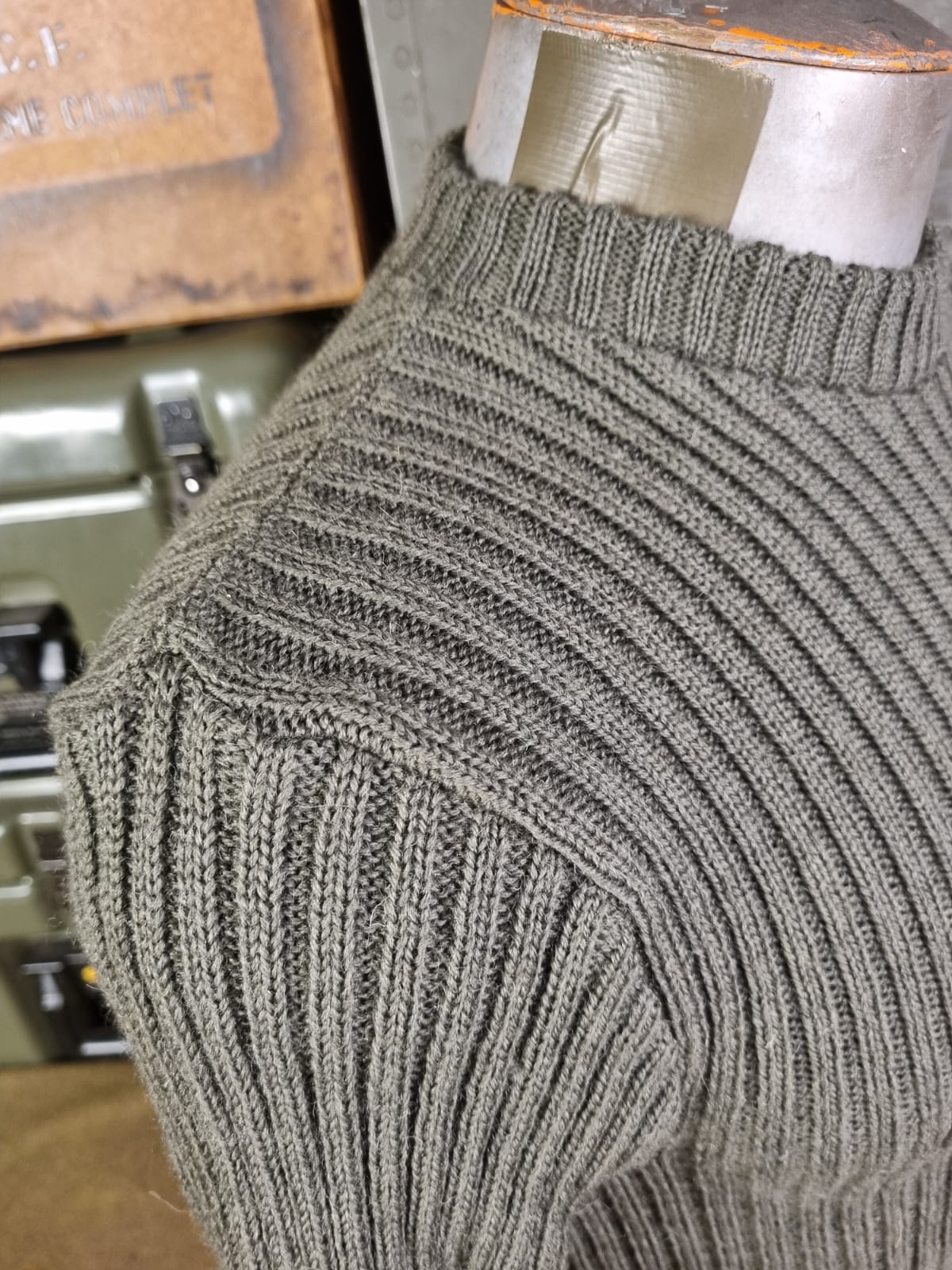 GBR MALHA DE LÃ VERDE COMMANDO PULLOVER MOD2 - Imagem 4