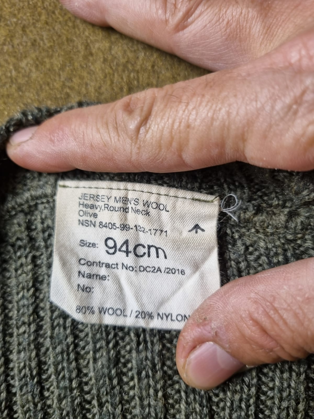GBR MALHA DE LÃ VERDE COMMANDO PULLOVER PATCHES - Imagem 5